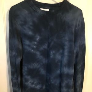 Beautiful indigo blue crew neck sweatshirt - SMALL